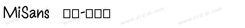 MiSans 正文字体转换